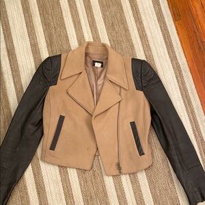 Women's Tan and Black Jacket